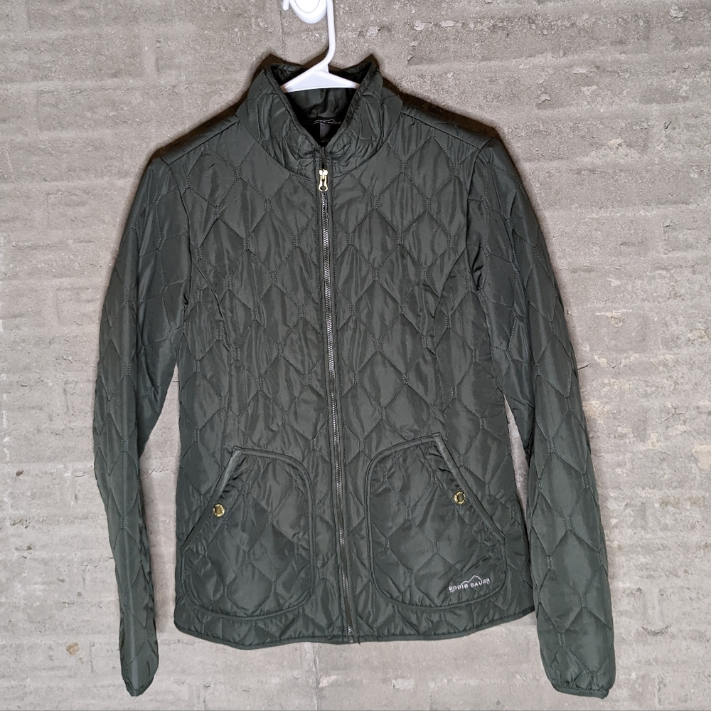 Eddie Bauer Quilted Jacket Green Women's Small